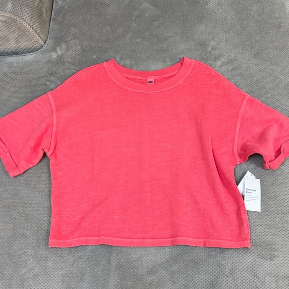 Old Navy Bright Pink Crop Top - Picture 1 of 2
